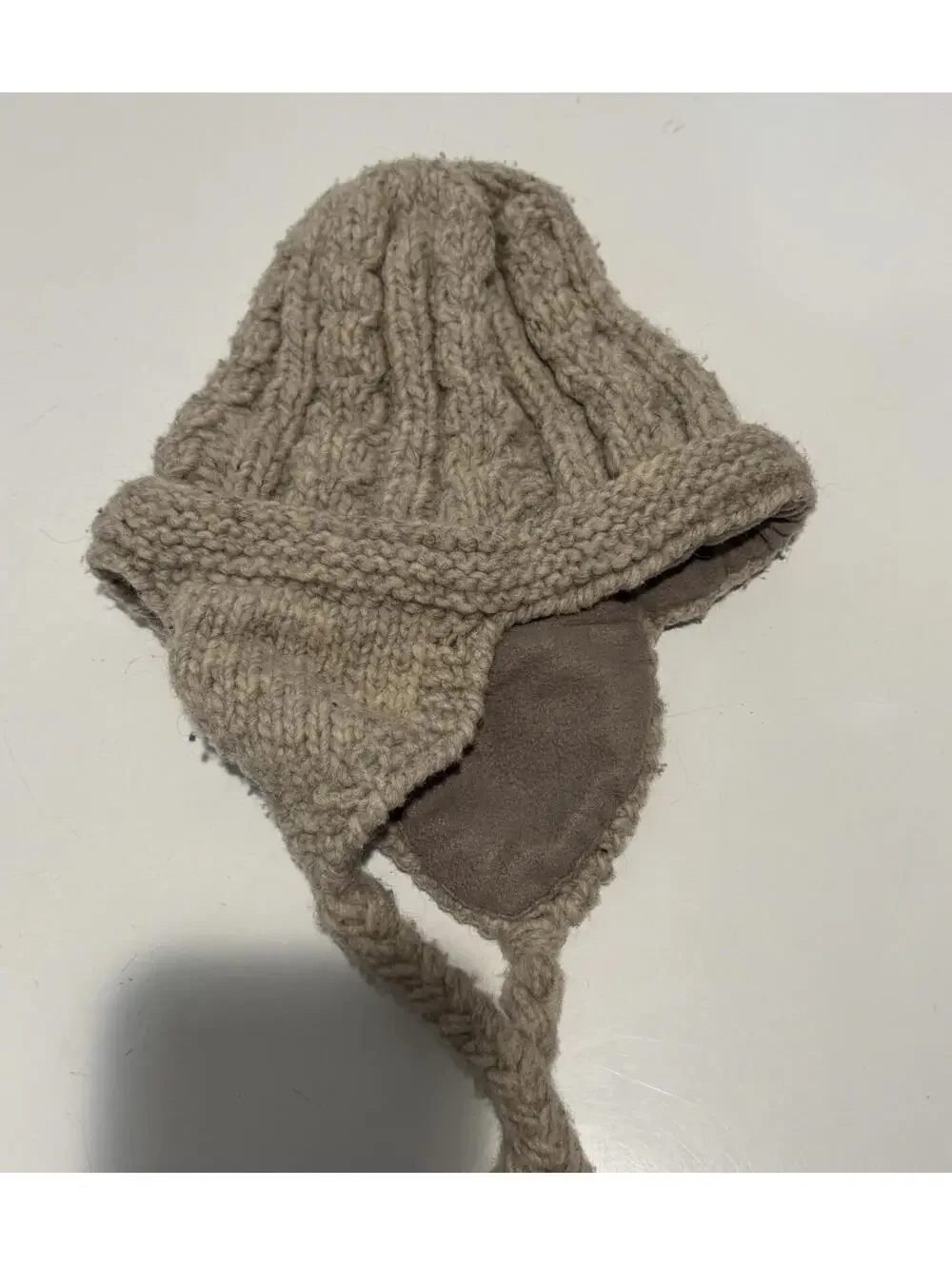Womens Creation Knitting Beanie One Size Tan